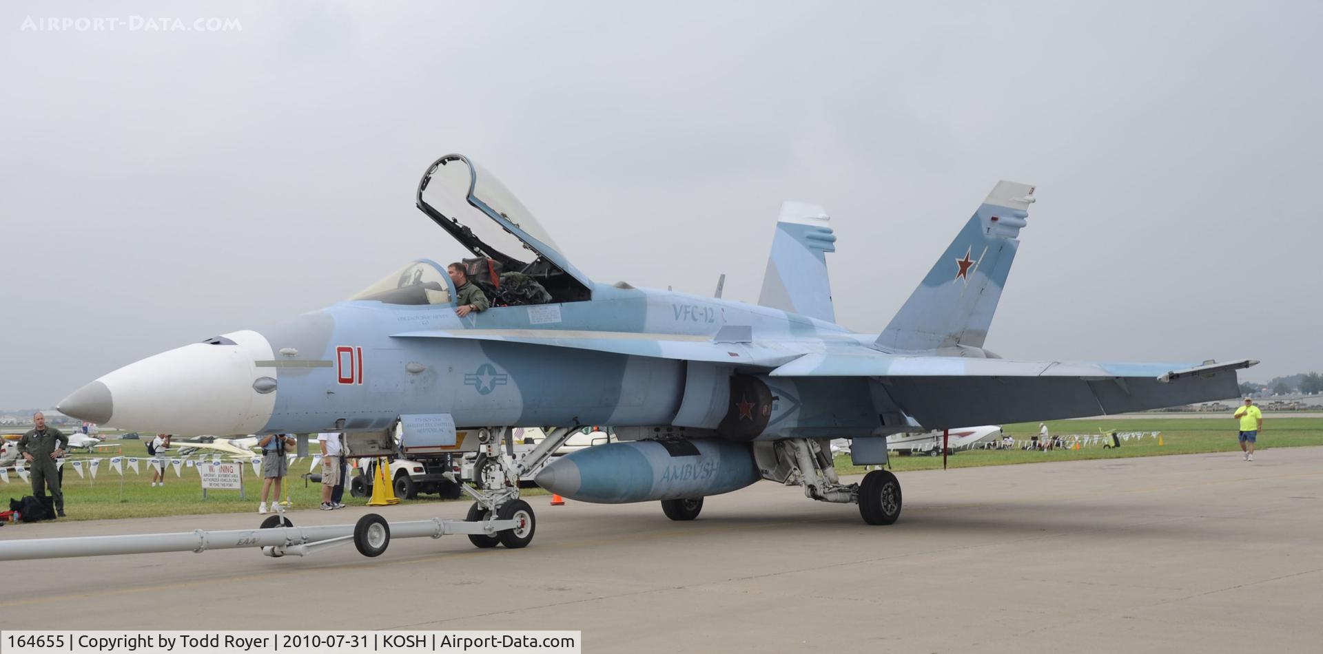 164655, 1992 McDonnell Douglas F/A-18C Hornet C/N 1082/C279, EAA AIRVENTURE 2010