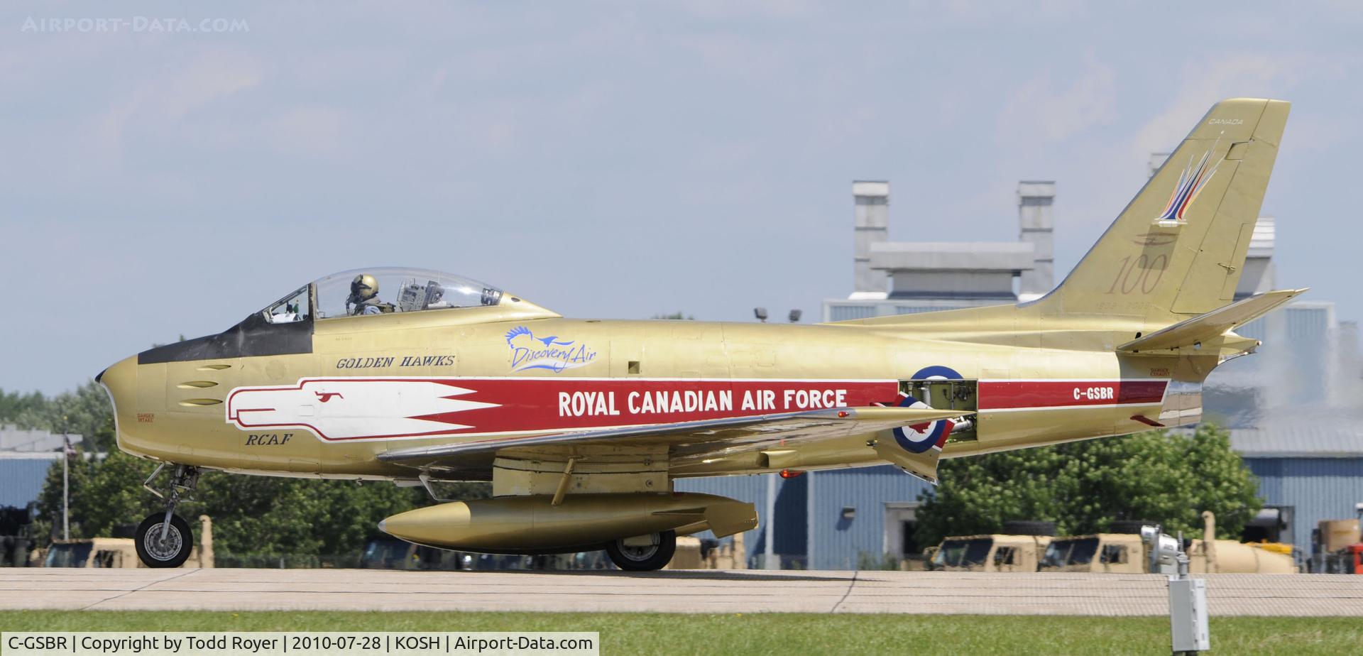 C-GSBR, 1954 Canadair CL-13 Sabre 5 C/N 1104, EAA AIRVENTURE 2010
