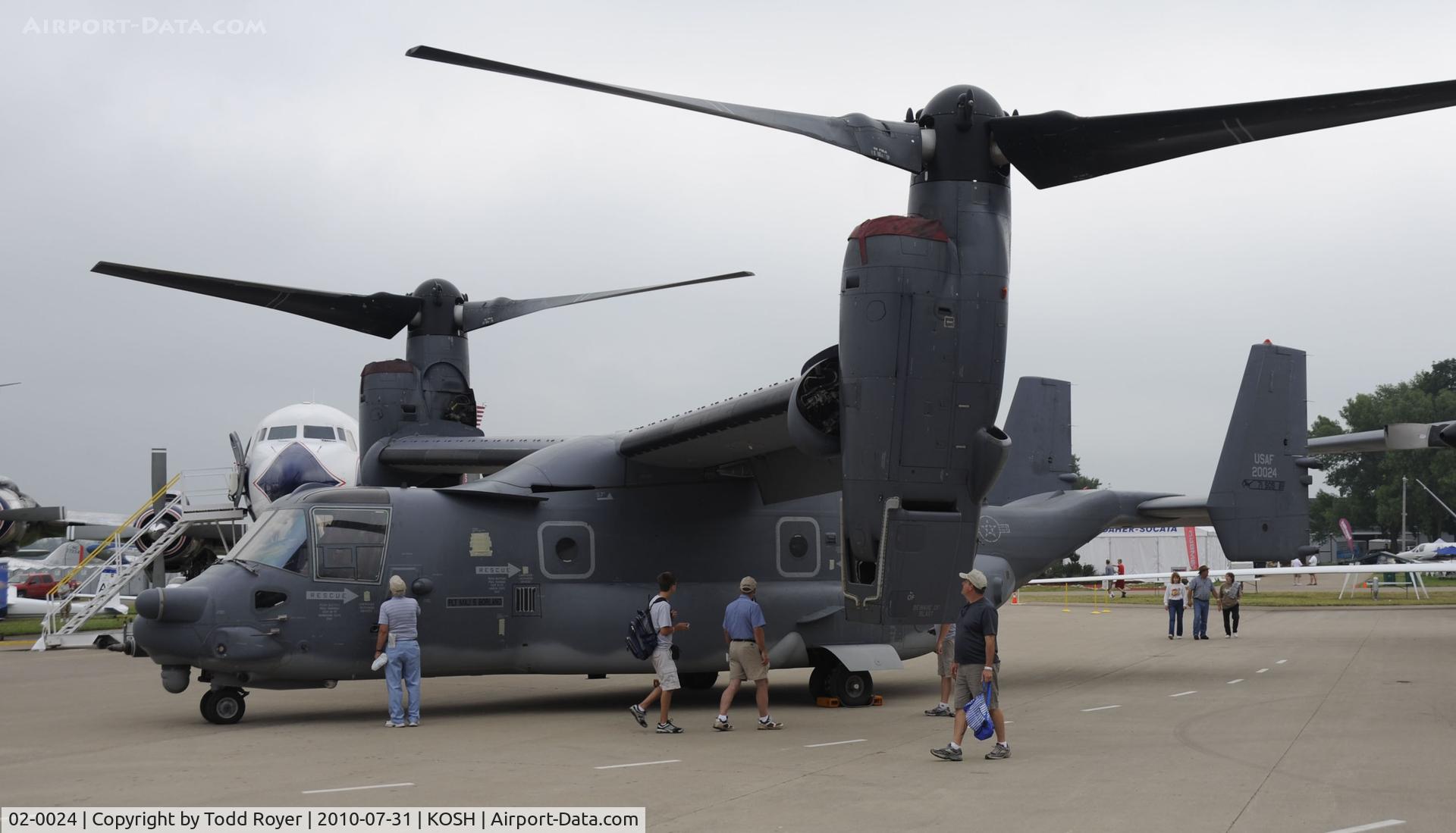 02-0024, 2002 Bell-Boeing CV-22B Osprey C/N D1005, EAA AIRVENTURE 2010