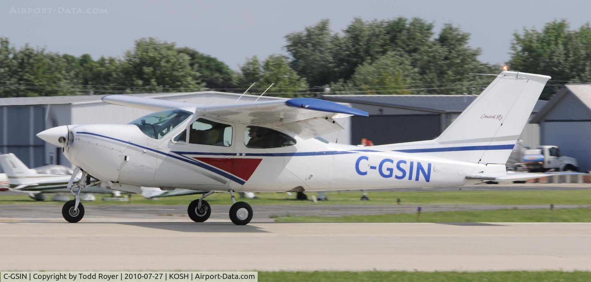 C-GSIN, 1975 Cessna 177RG Cardinal C/N 177RG0668, EAA AIRVENTURE 2010