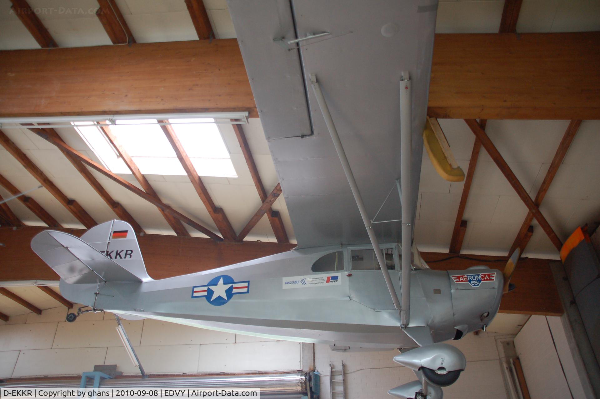 D-EKKR, 1938 Aeronca 65C C/N C-1738, 72 year old aircraft @ Porta Westfalica