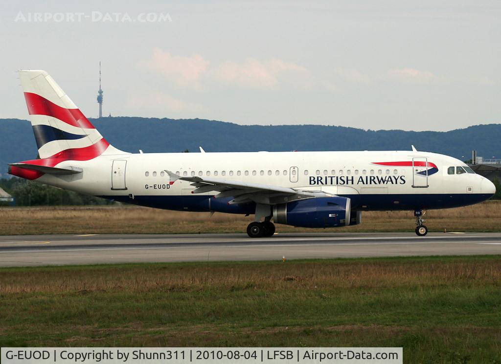 G-EUOD, 2001 Airbus A319-131 C/N 1558, Lining up rwy 16 for departure...