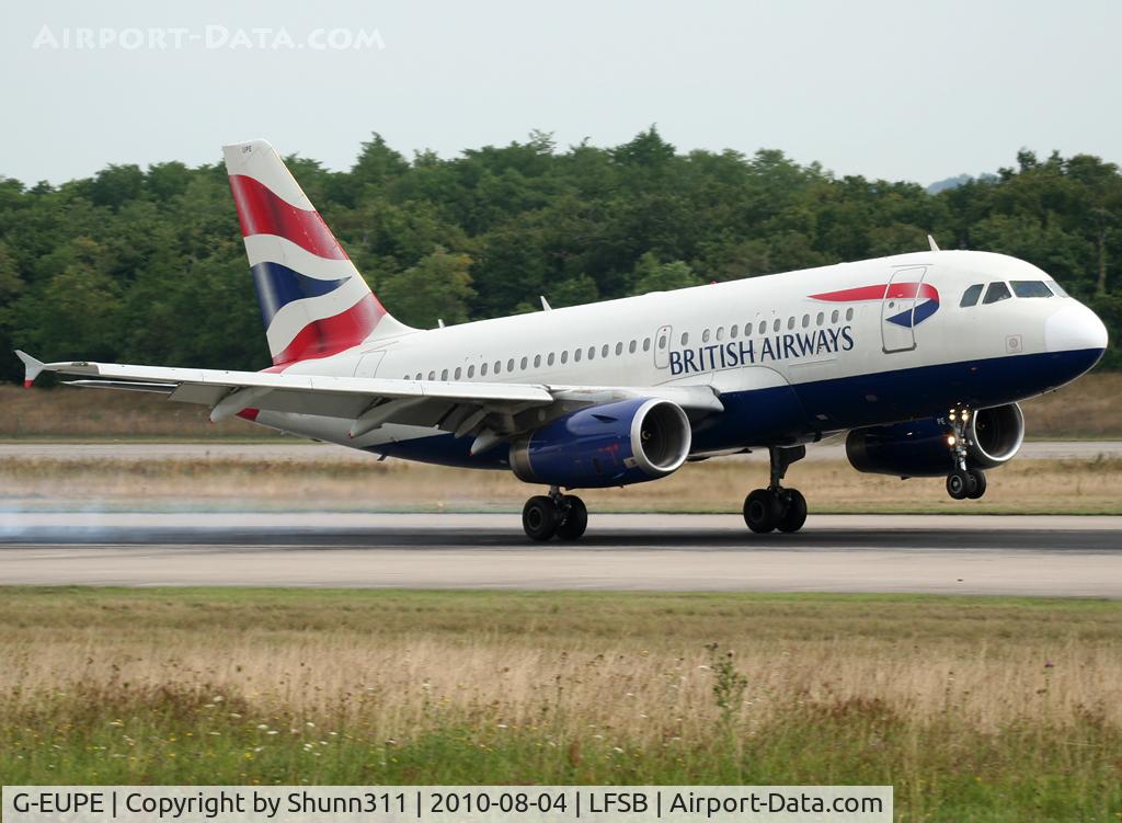 G-EUPE, 2000 Airbus A319-131 C/N 1193, Landing rwy 16