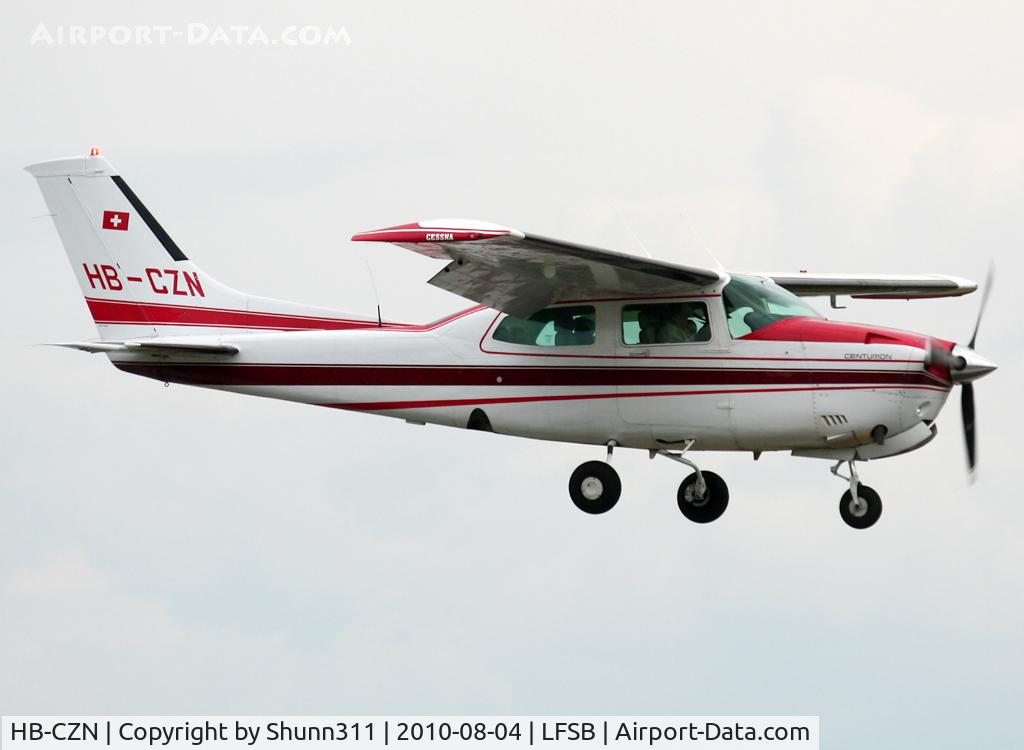 HB-CZN, 1981 Cessna T210N Turbo Centurion C/N 21064496, Landing rwy 16