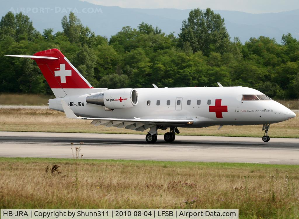 HB-JRA, 2002 Bombardier Challenger 604 (CL-600-2B16) C/N 5529, Landing rwy 16