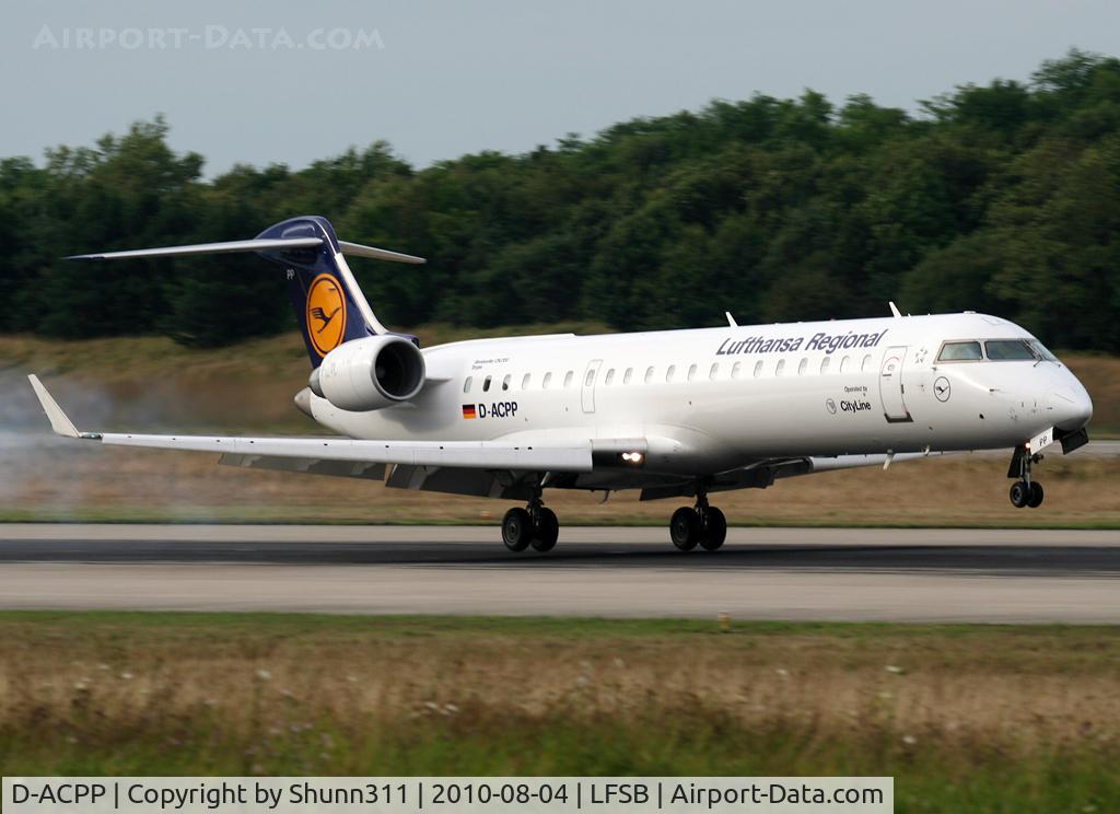 D-ACPP, 2003 Bombardier CRJ-701ER (CL-600-2C10) Regional Jet C/N 10086, Landing rwy 16