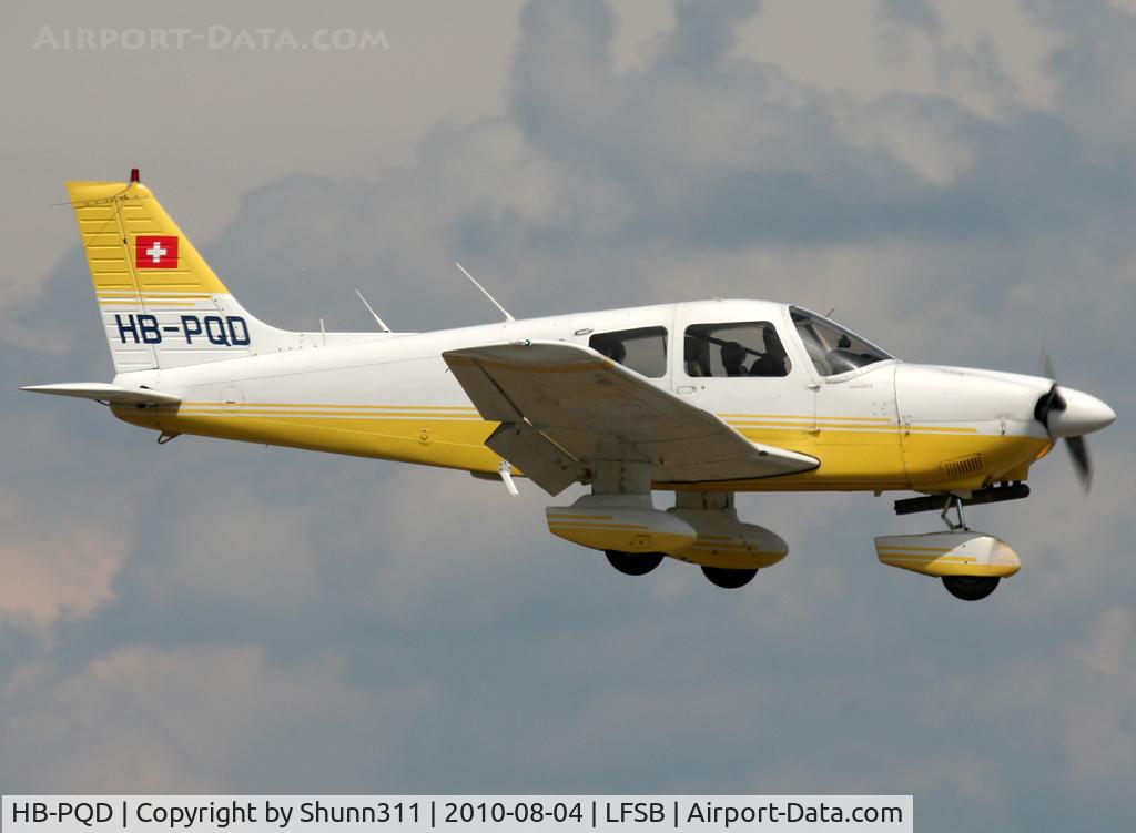 HB-PQD, 1989 Piper PA-28-181 Archer C/N 2890149, Landing rwy 16