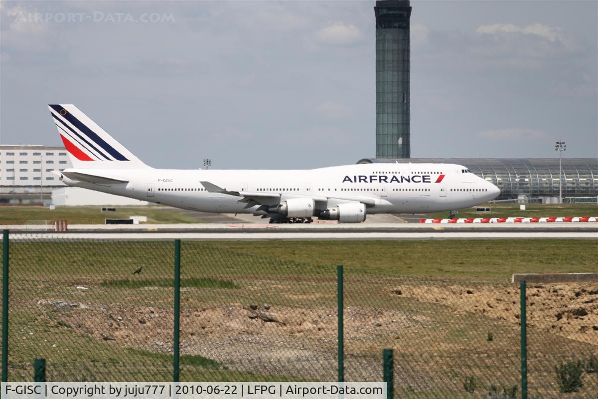 F-GISC, 1992 Boeing 747-428M C/N 25599, whis new Air France color