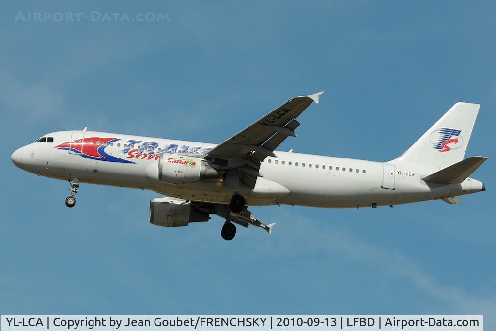 YL-LCA, 1992 Airbus A320-211 C/N 333, flight QS141 
PRAGUE/BORDEAUX