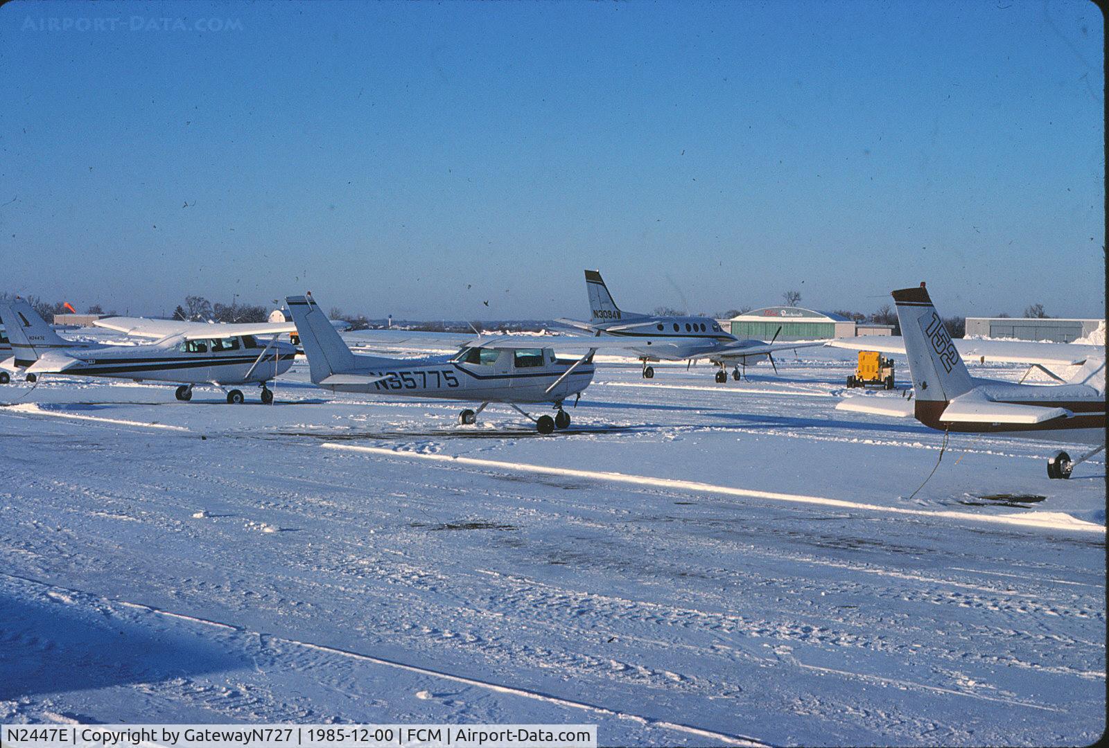 N2447E, Cessna 172N C/N 17271287, On the far left of the photo. Classic Aviation ramp.