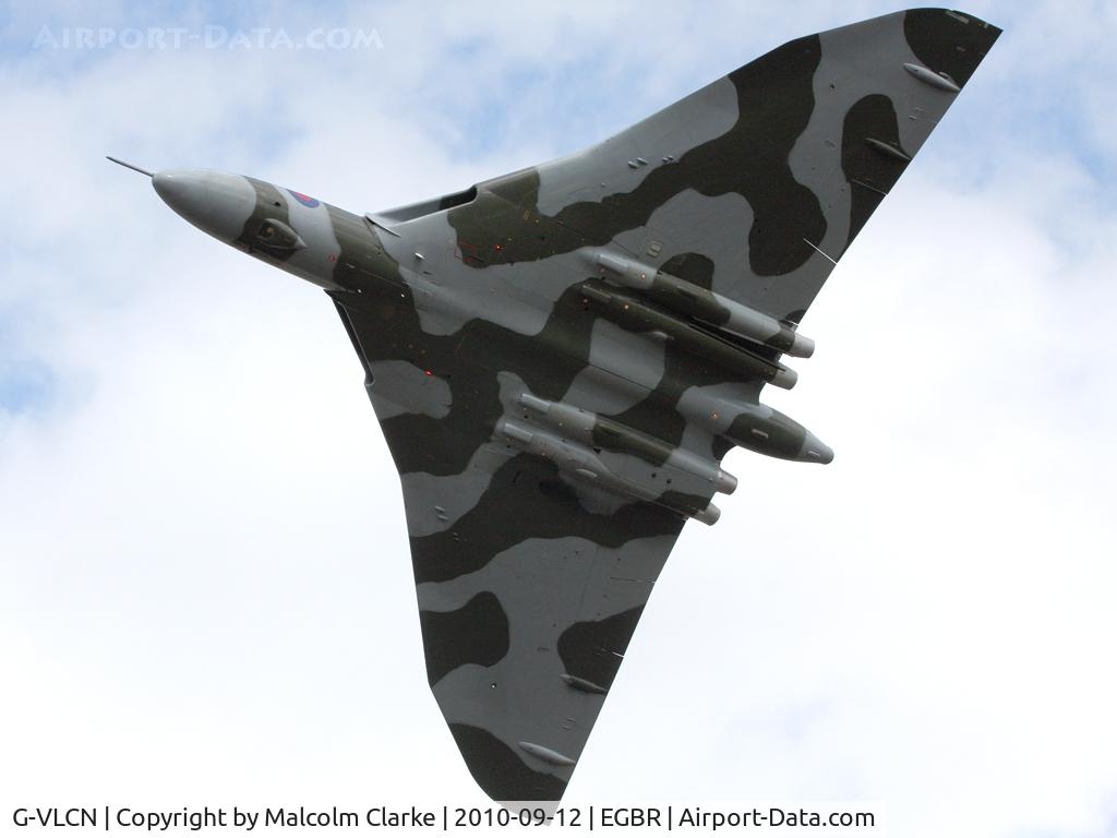 G-VLCN, 1960 Avro Vulcan B.2 C/N Set 12, Avro 698 Vulcan B2 captured whilst carrying out a few circuits of Breighton Airfield during the September 2010 Helicopter Fly-In. Awesome!