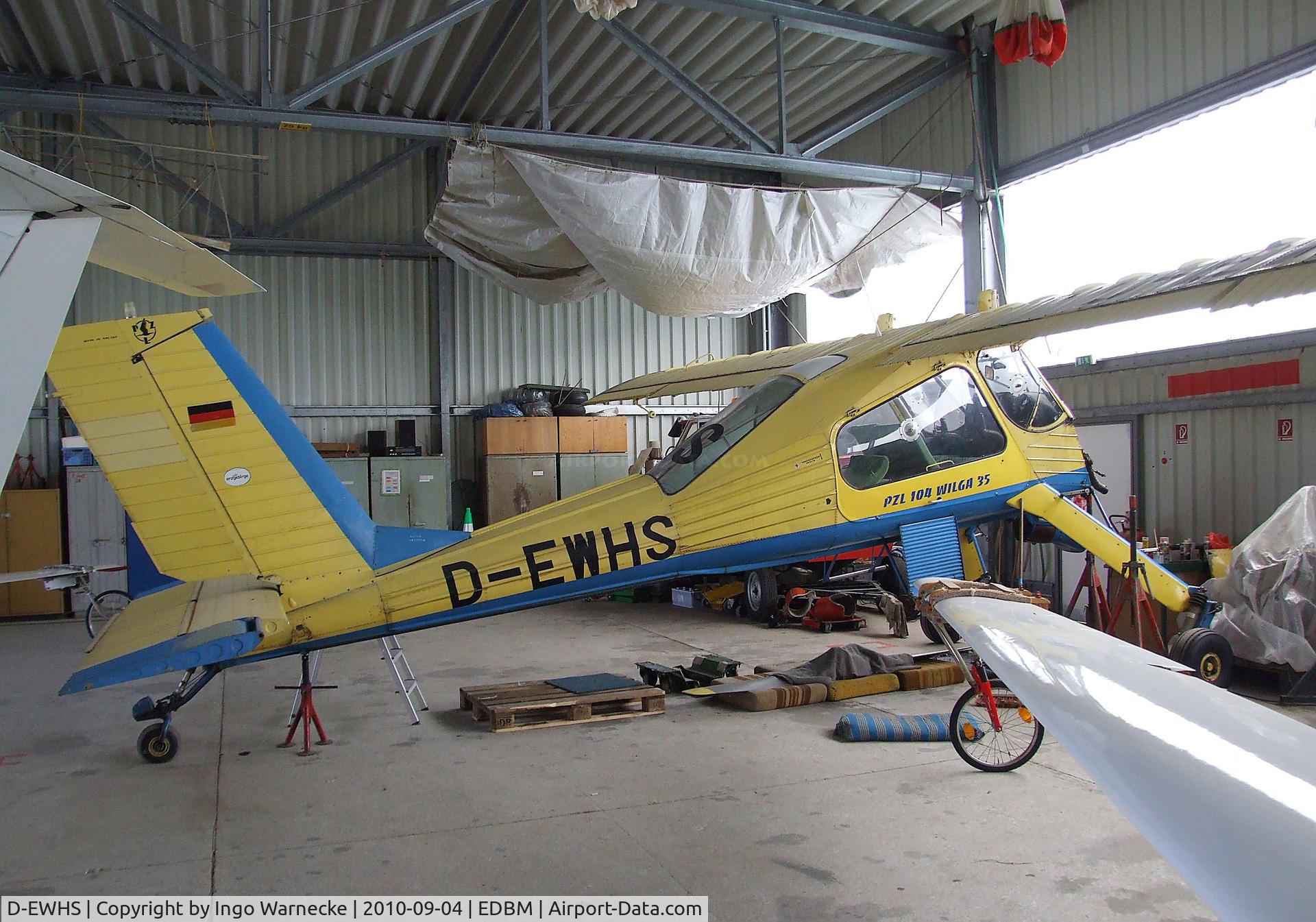 D-EWHS, PZL-Okecie PZL-104 Wilga 35A C/N 86267, Panstwowe Zaklady Lotnicze PZL-104 WILGA 35 (minus engine) at the 2010 Air Magdeburg