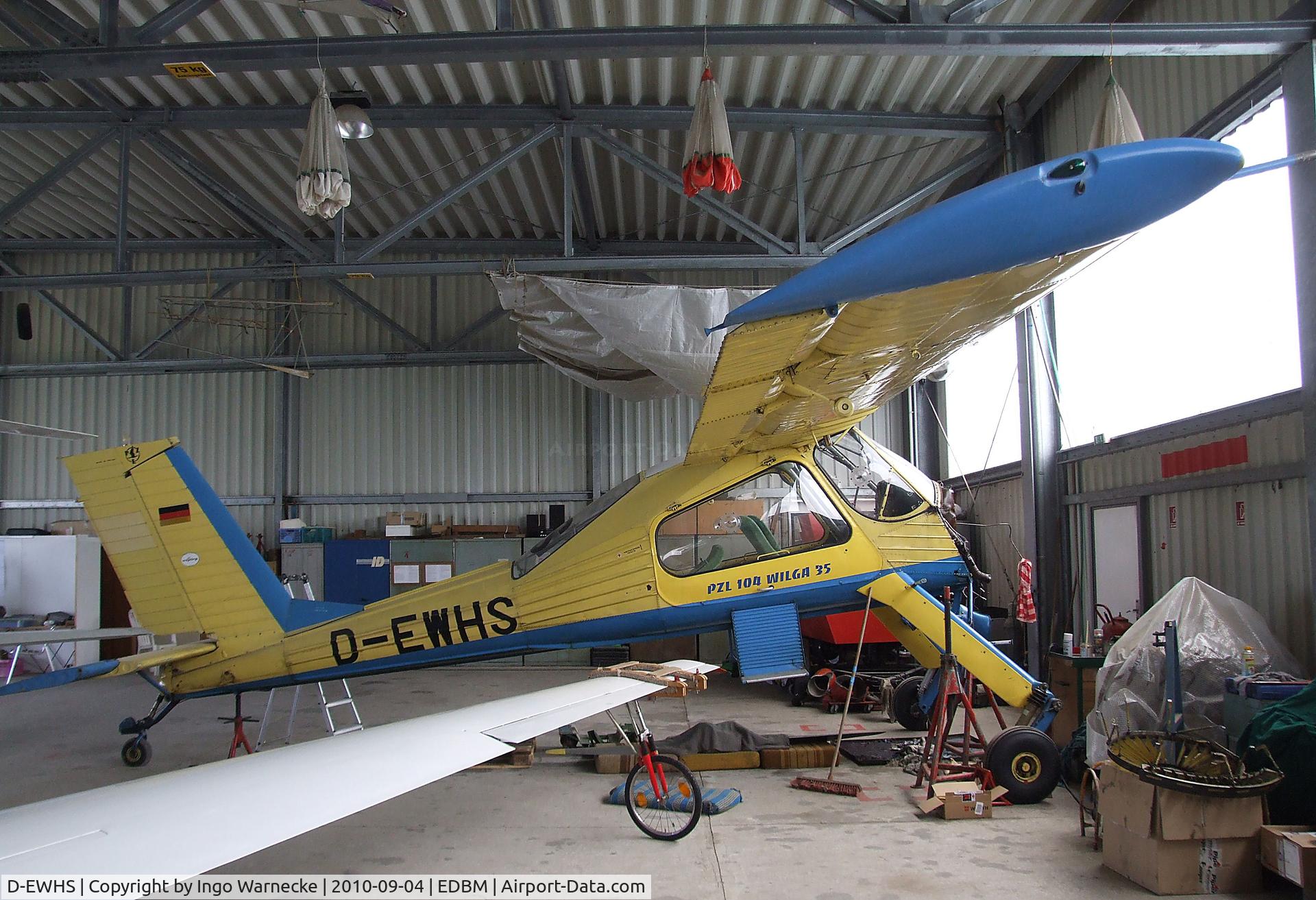 D-EWHS, PZL-Okecie PZL-104 Wilga 35A C/N 86267, Panstwowe Zaklady Lotnicze PZL-104 WILGA 35 (minus engine) at the 2010 Air Magdeburg