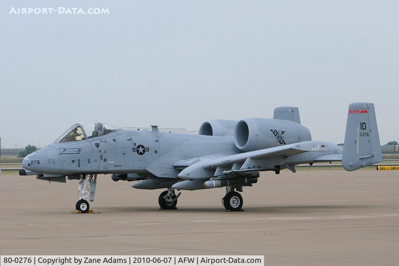 80-0276, 1980 Fairchild Republic A-10C Thunderbolt II C/N A10-0626, At Alliance Airport, Ft. Worth, TX
