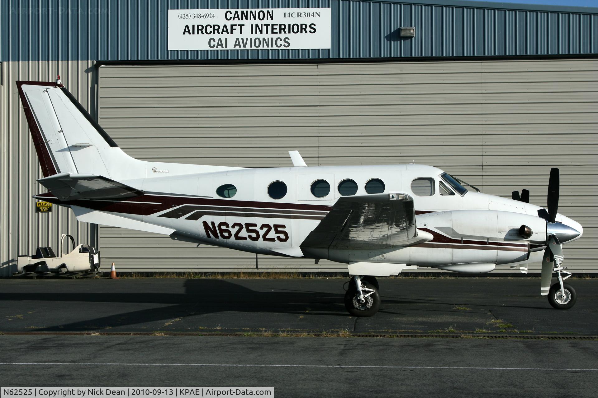 N62525, 1976 Beech C90 King Air C/N LJ-691, KPAE