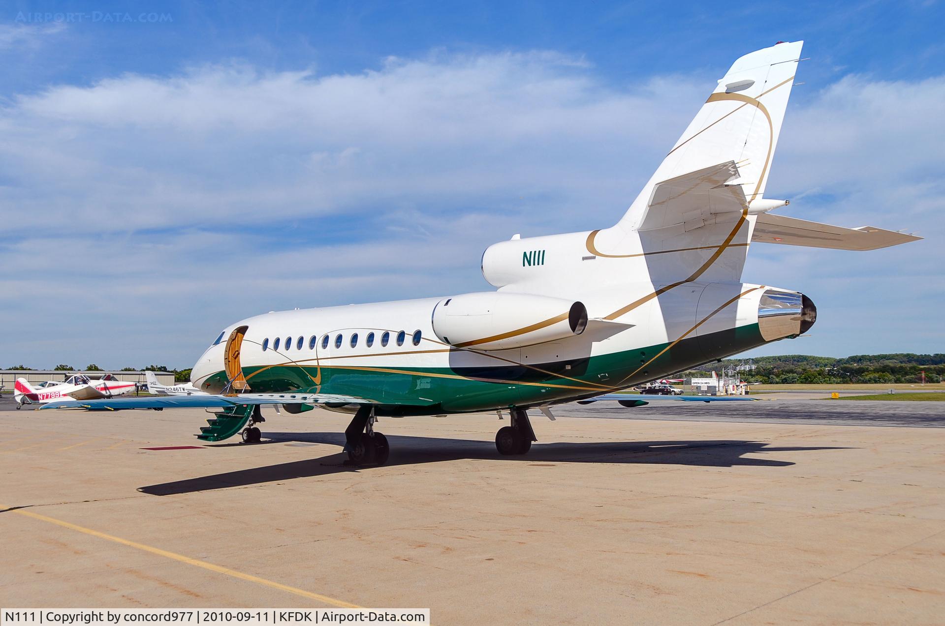 N111, 1994 Dassault Falcon 900B C/N 144, KFDK. 9/11/2010.
