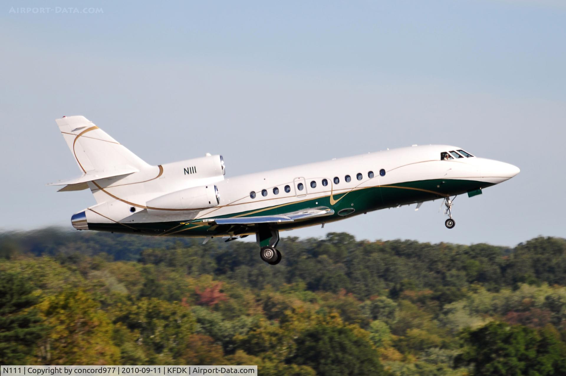 N111, 1994 Dassault Falcon 900B C/N 144, KFDK. 9/11/2010.