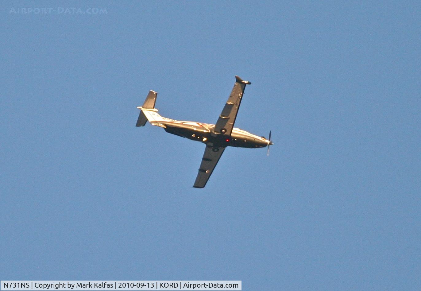 N731NS, 2006 Pilatus PC-12/47 C/N 731, Pilatus Aircraft PC-12/47, N731NS southbound through Class B KORD.