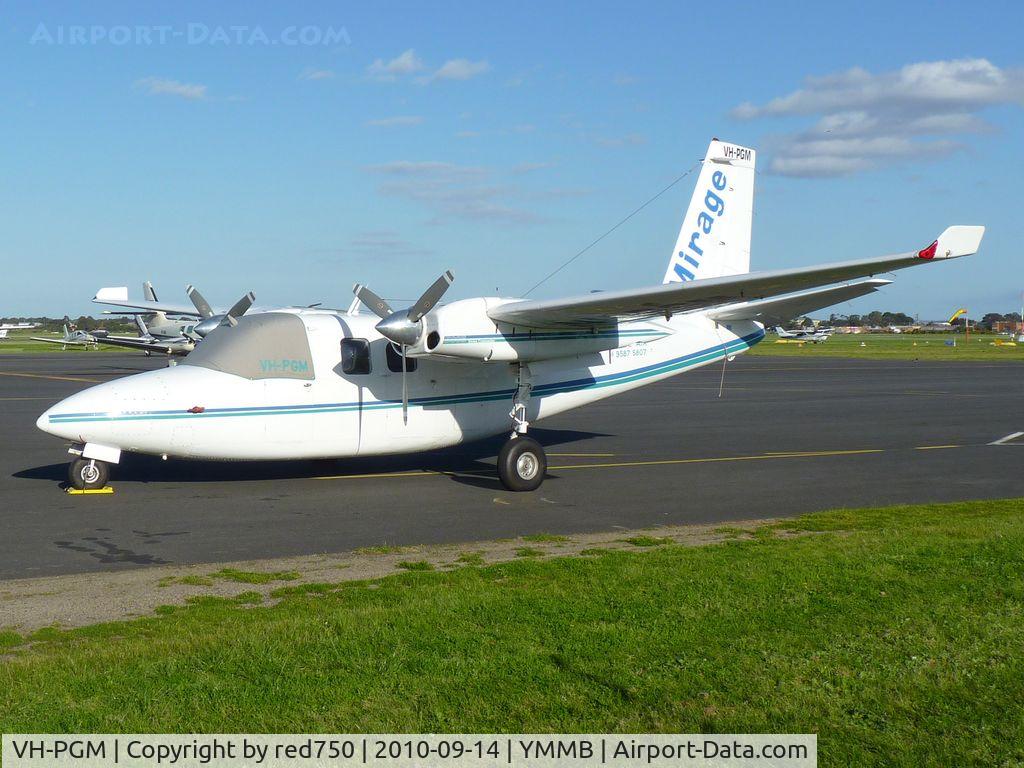 VH-PGM, 1978 Aero Commander 500-S C/N 3309, Aero Commander VH-PGM at Moorabbin