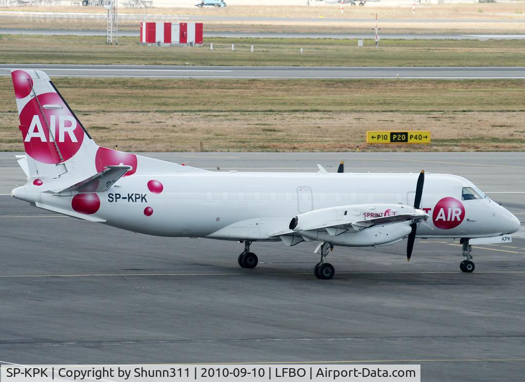 SP-KPK, 1985 Saab 340AF C/N 340A-026, Parked at the Cargo area...