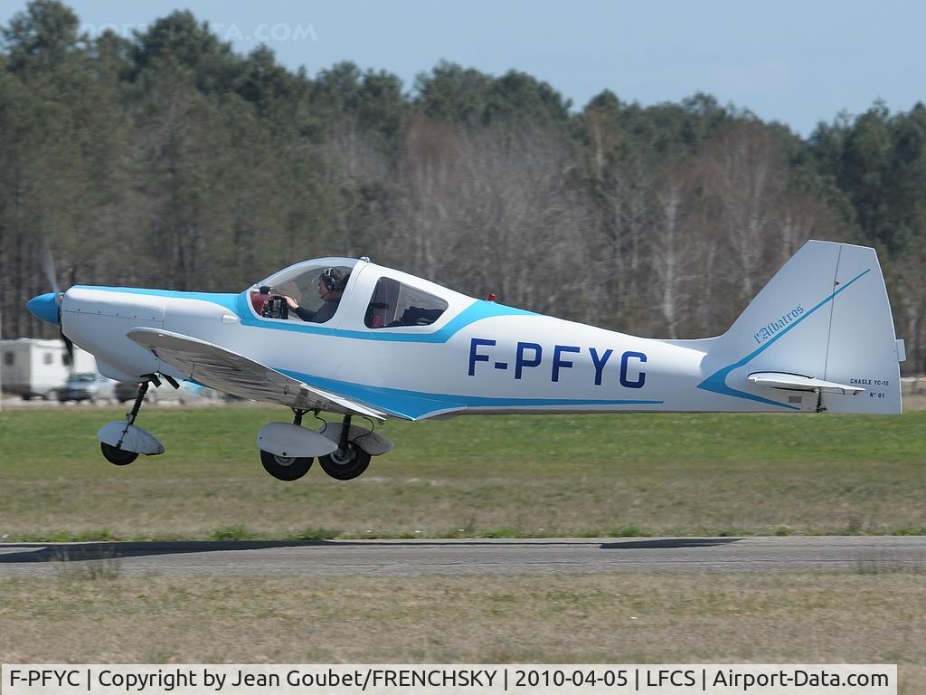 F-PFYC, Chasle YC-15 C/N 01, au take off to Ribérac
