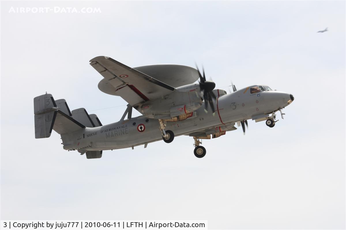 3, Northrop Grumman E-2C Hawkeye C/N FR-3, on display at Hyére