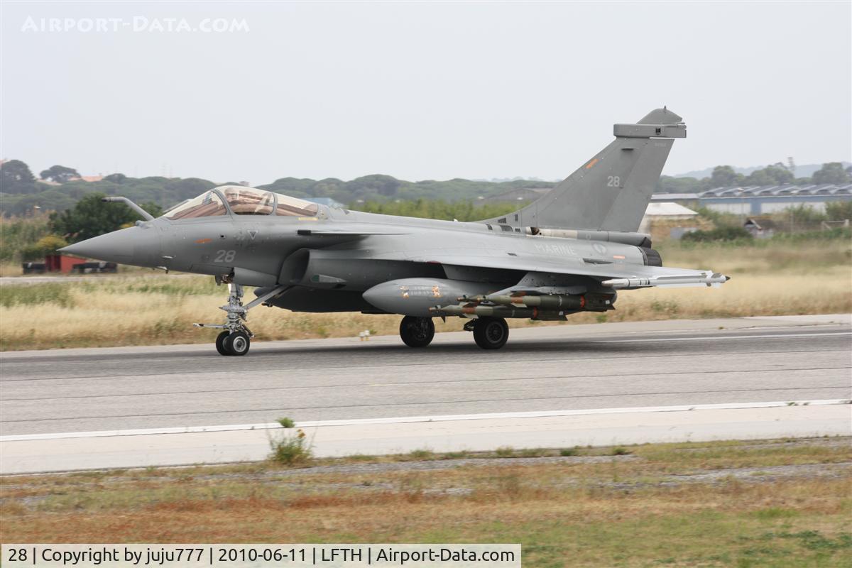 28, Dassault Rafale M C/N 28, on display at Hyére