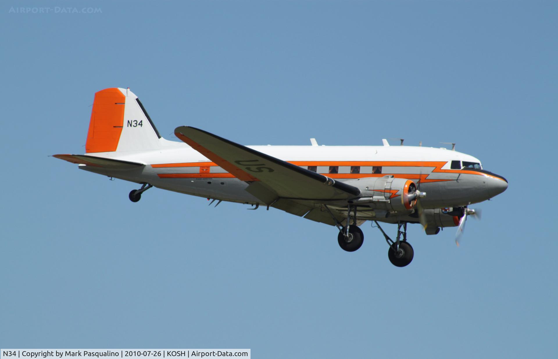 N34, 1945 Douglas R4D-7 C/N 33359, Douglas DC3C