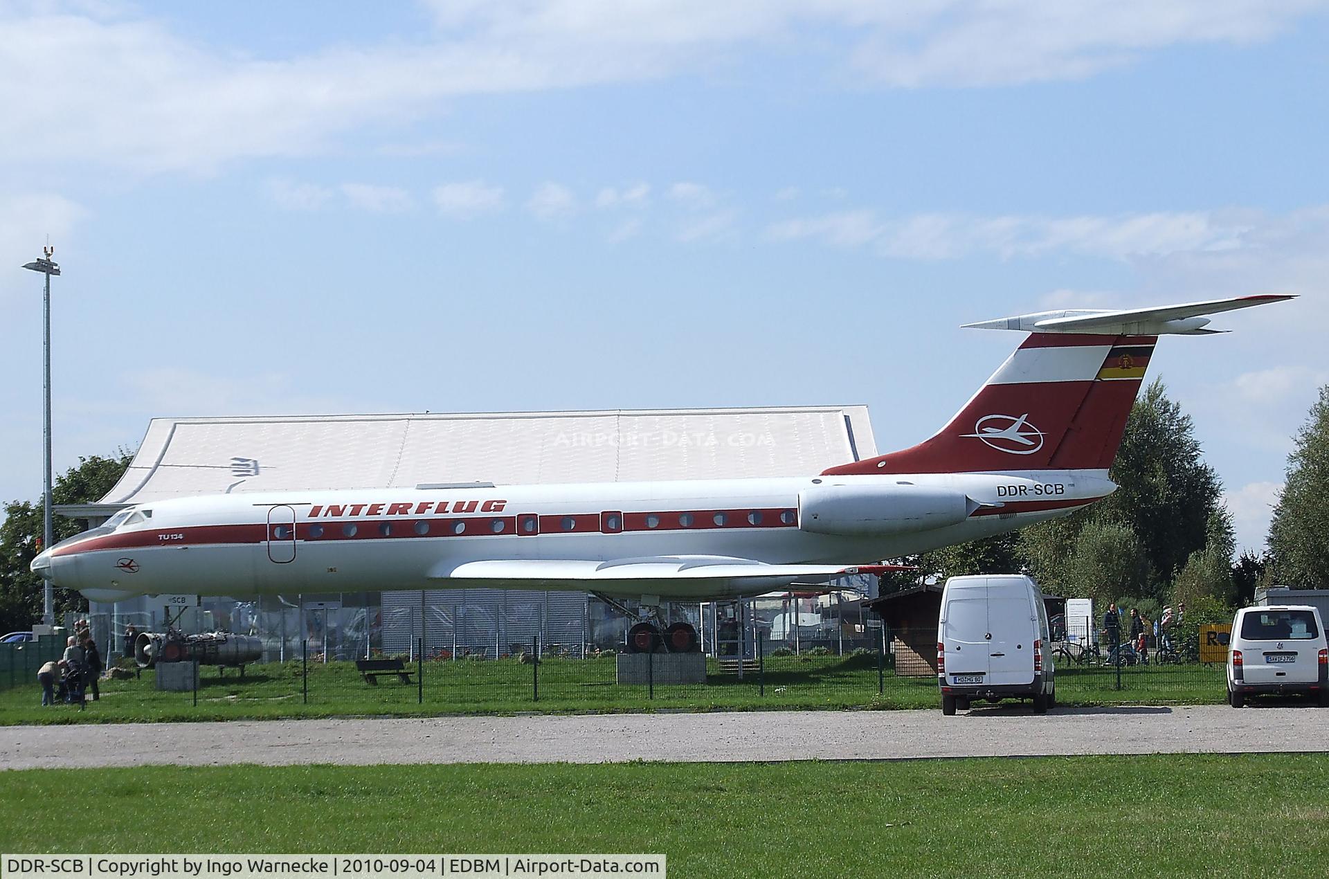 DDR-SCB, 1968 Tupolev Tu-134 C/N 8350503, Tupolev Tu-134 CRUSTY preserved at Magdeburg airfield
