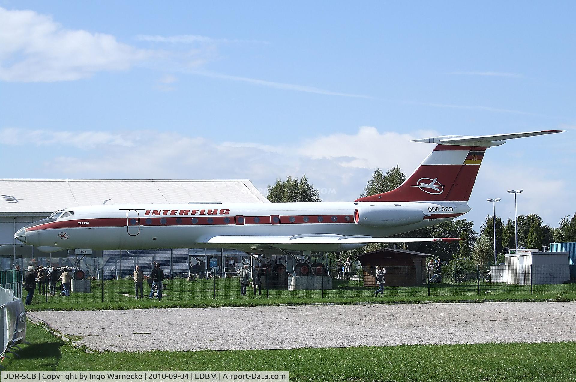 DDR-SCB, 1968 Tupolev Tu-134 C/N 8350503, Tupolev Tu-134 CRUSTY preserved at Magdeburg airfield
