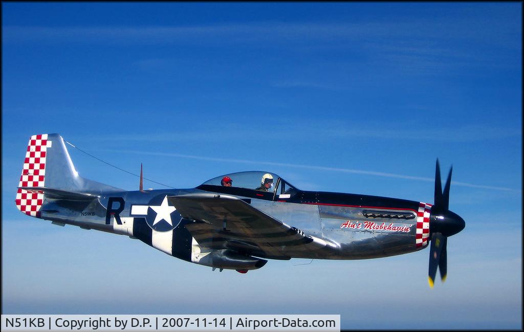N51KB, 1961 North American F-51D Mustang C/N 44-74009, Aint Misbehaven