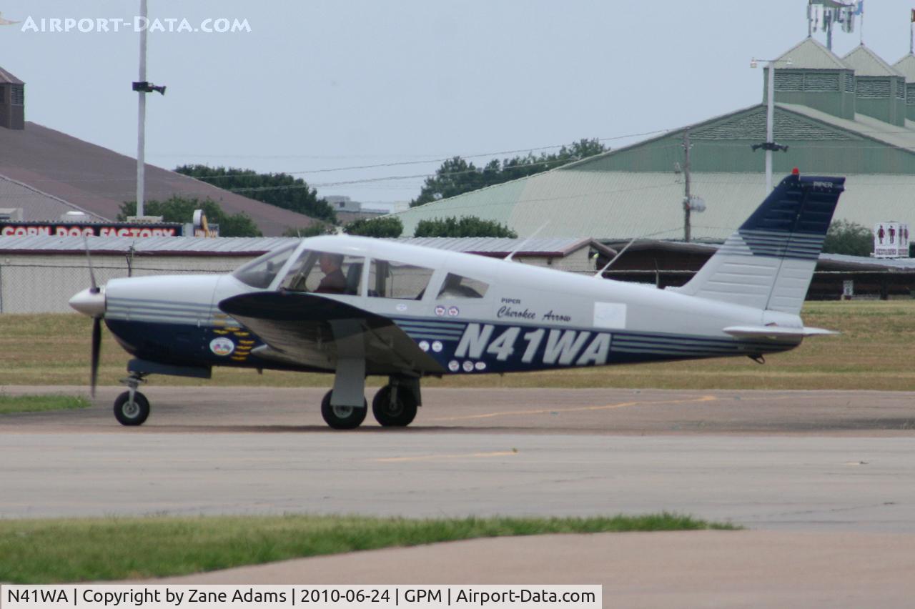 N41WA, 1967 Piper PA-28R-180 Cherokee Arrow C/N 28R-30211, At Grand Prairie Municipal Airport