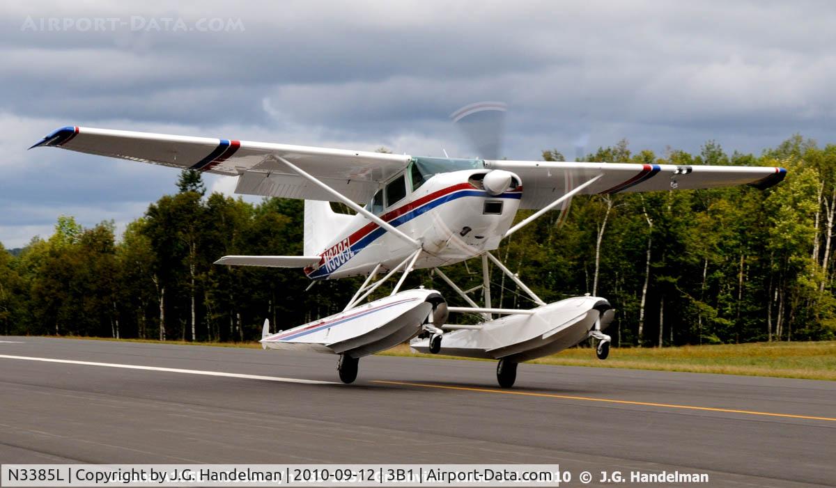 N3385L, 1967 Cessna A185E Skywagon 185 C/N 185-1337, down at Greenville Maine