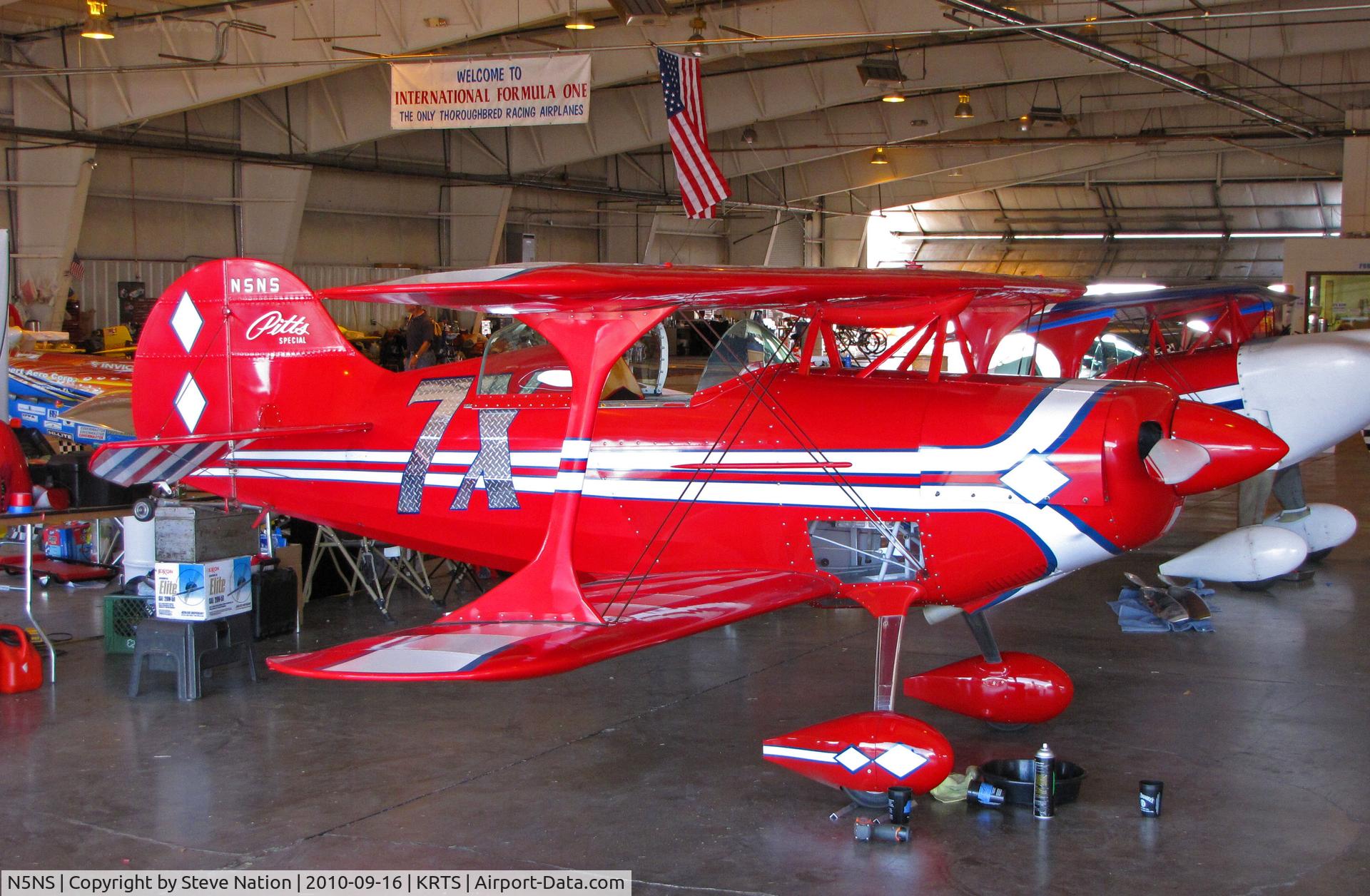 N5NS, 1995 Pitts S-1S Special C/N NEAL, Race #7X 1995 Summer Noel B PITTS S1S  Biplane Class @ Reno Air Races