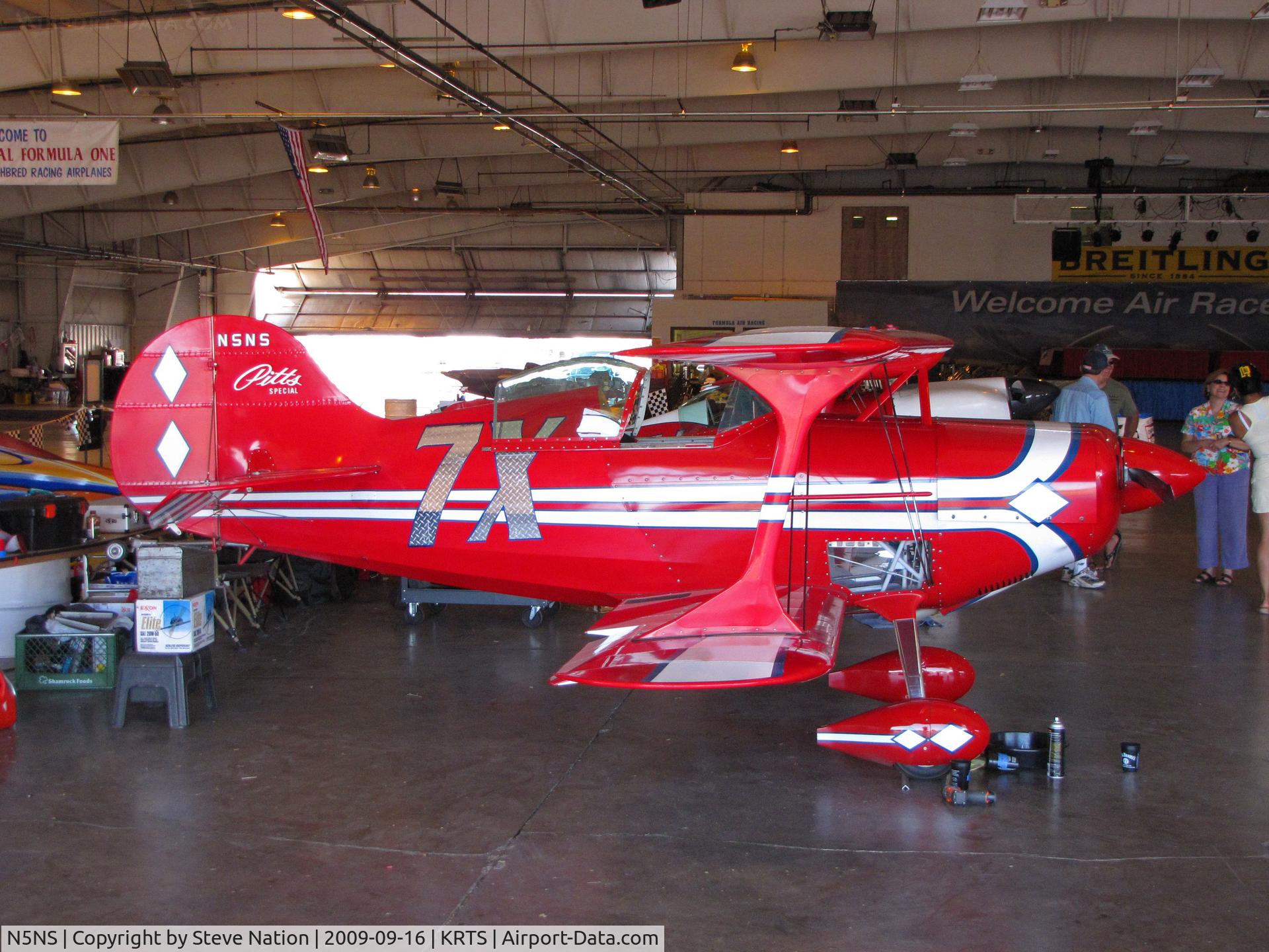 N5NS, 1995 Pitts S-1S Special C/N NEAL, Race #7X 1995 Summer Noel B PITTS S1S  Biplane Class @ Reno Air Races
