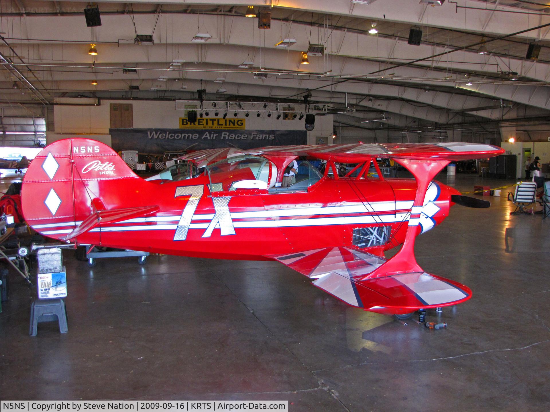 N5NS, 1995 Pitts S-1S Special C/N NEAL, Race #7X 1995 Summer Noel B PITTS S1S  Biplane Class @ Reno Air Races