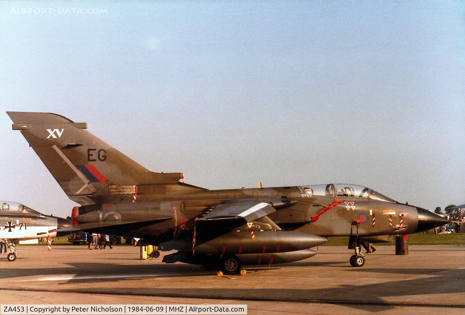 ZA453, 1983 Panavia Tornado GR.1B C/N BS083/249/3119, Tornado GR.1 of 15 Squadron at RAF Bruggen on display at the 1984 RAF Mildenhall Air Fete.