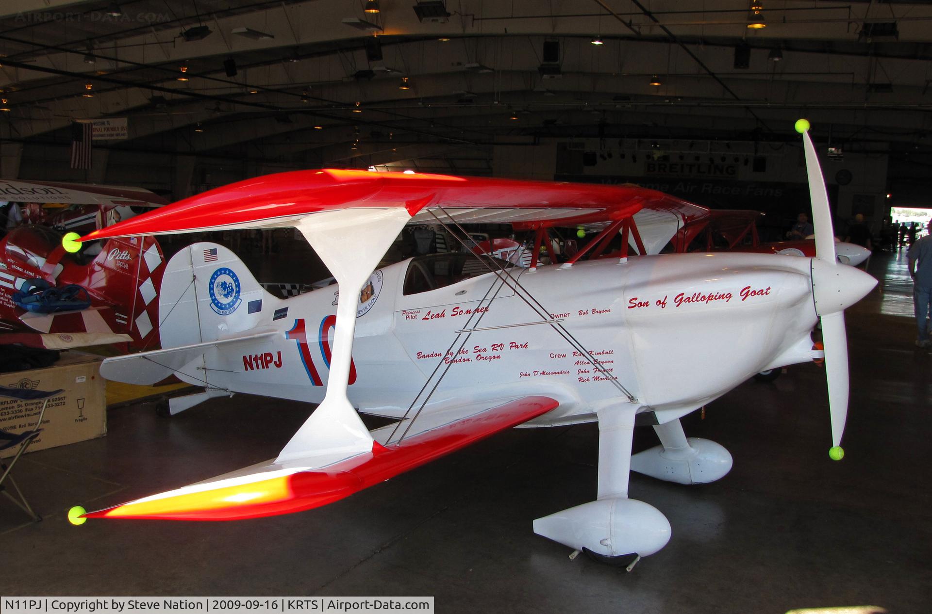 N11PJ, 1978 Pitts S-1 Special C/N 159-H, Race #11 1978 Ryer Mike RYER S-1 