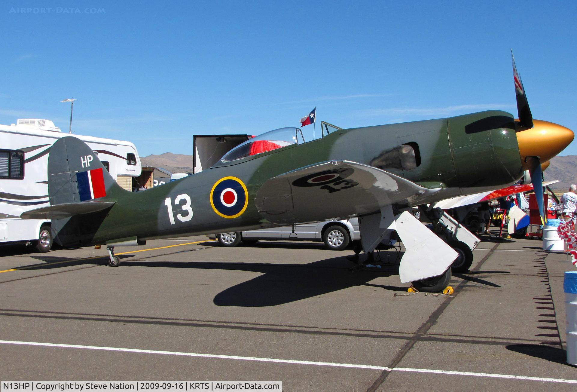 N13HP, 1953 Hawker Sea Fury ISS-25 C/N 37536, Race #13 1953 Hawker Sea Fury Unlimited Class @ Reno Air Races