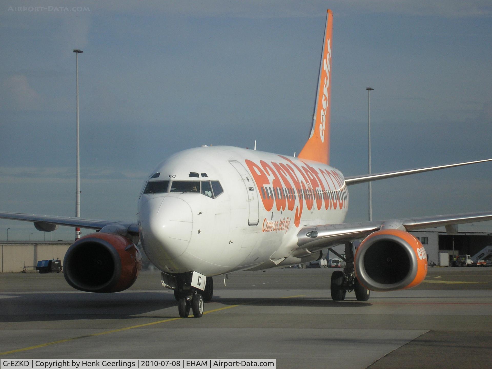 G-EZKD, 2004 Boeing 737-73V C/N 32425, Arrival at the gate