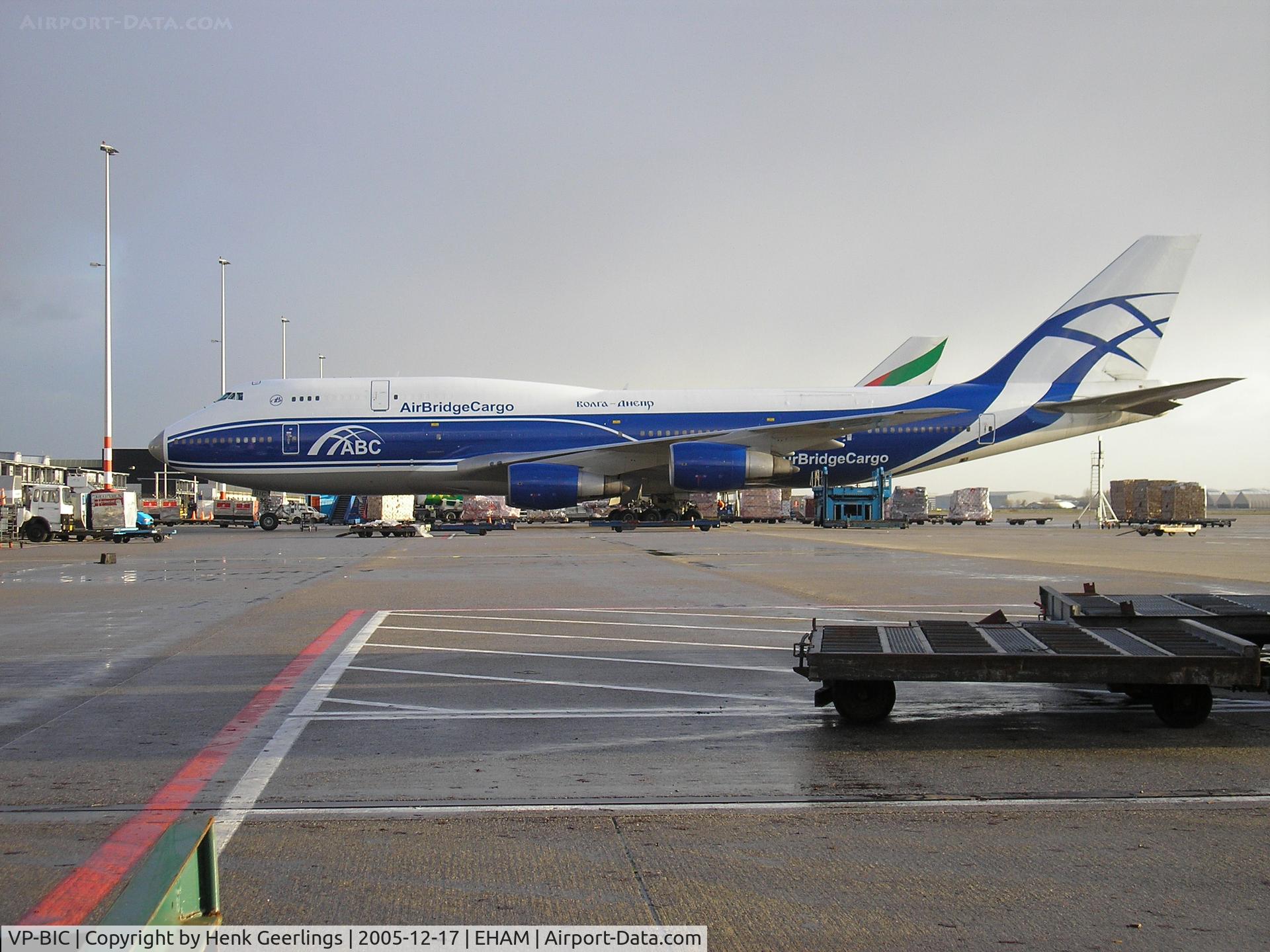 VP-BIC, 1990 Boeing 747-329M/SF C/N 24837/810, Schiphol Cargo area