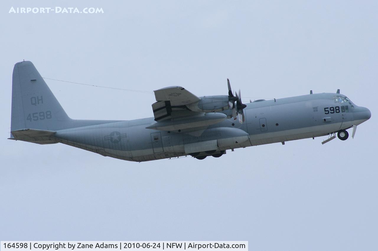 164598, Lockheed KC-130T-30 Hercules C/N 382-5263, USMC C-130 Departing NASJRB Fort Worth