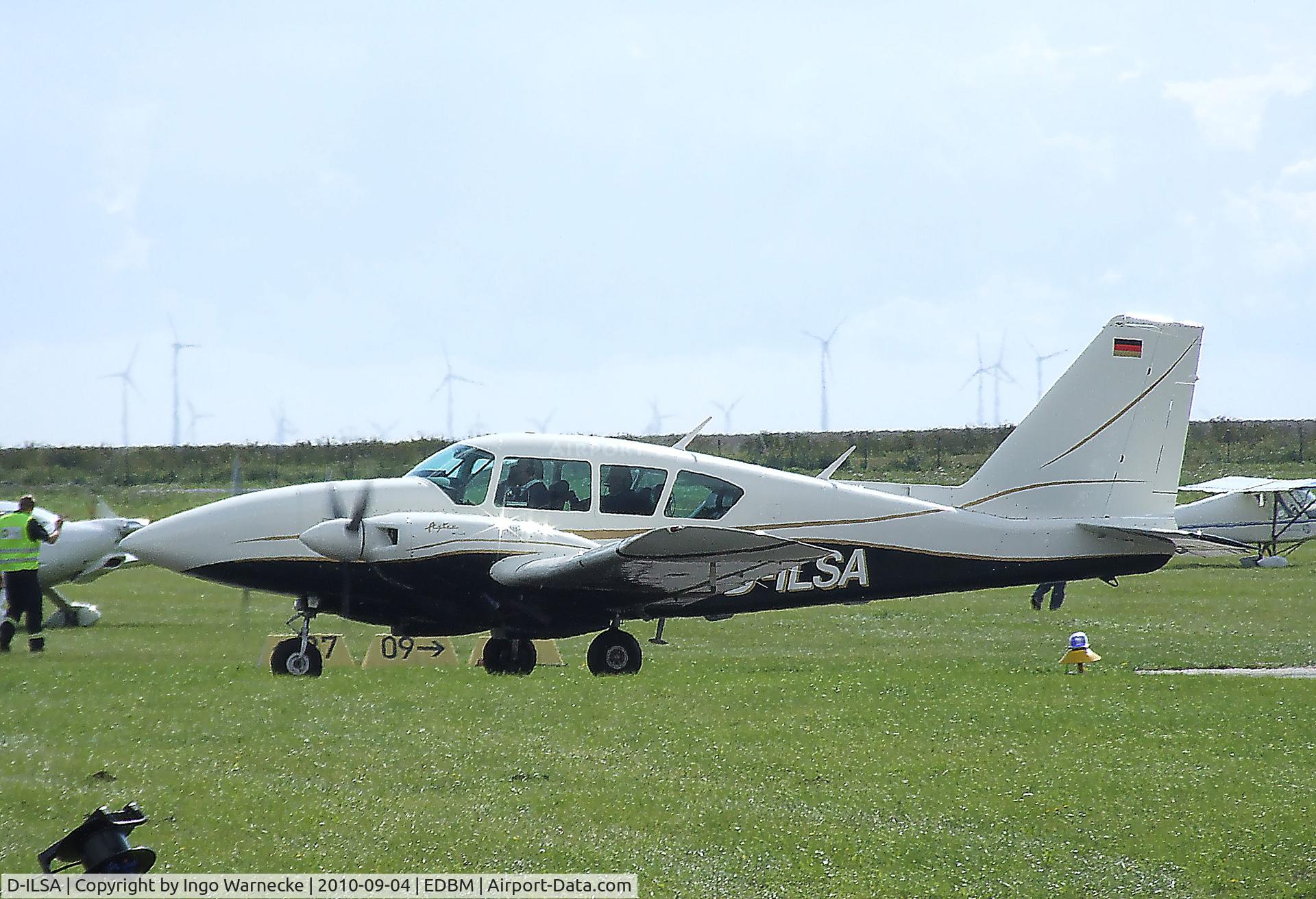 D-ILSA, Piper PA-23-250 Aztec E C/N 27-7305215, Piper PA-23-250 Aztec E at the 2010 Air Magdeburg
