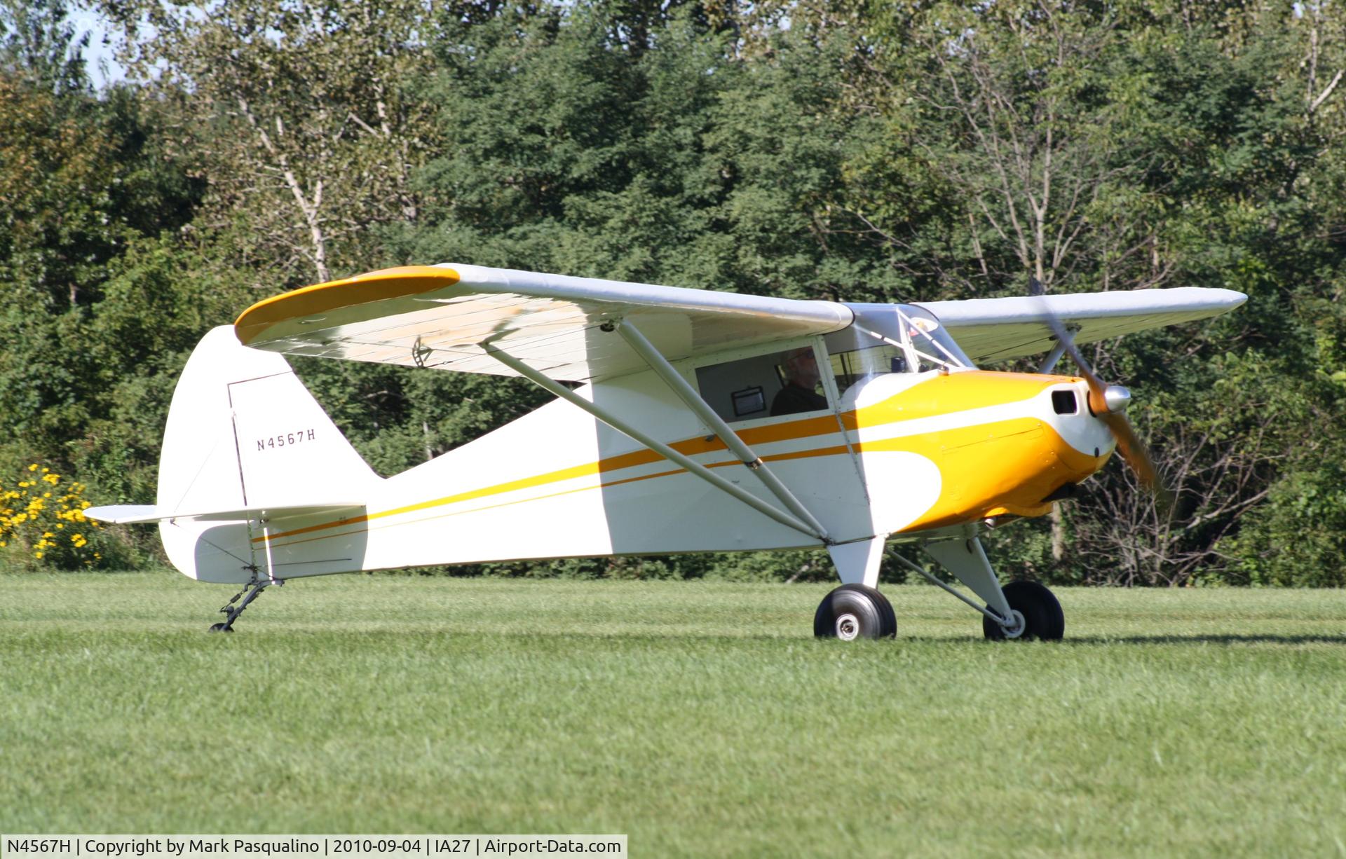 N4567H, 1948 Piper PA-15 Vagabond C/N 15-337, Piper PA-15