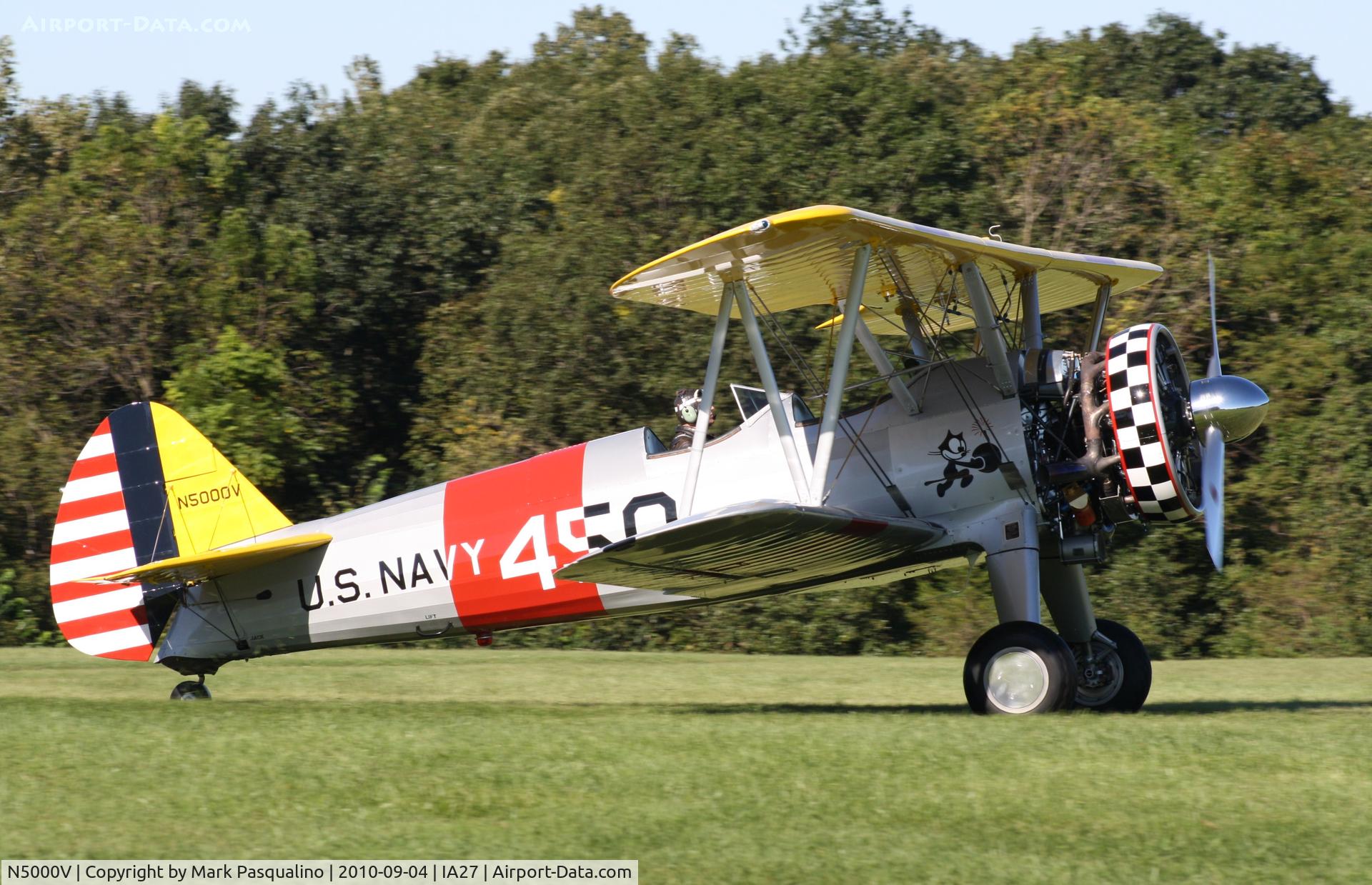 N5000V, 1942 Boeing E75 C/N 75-5154, Stearman
