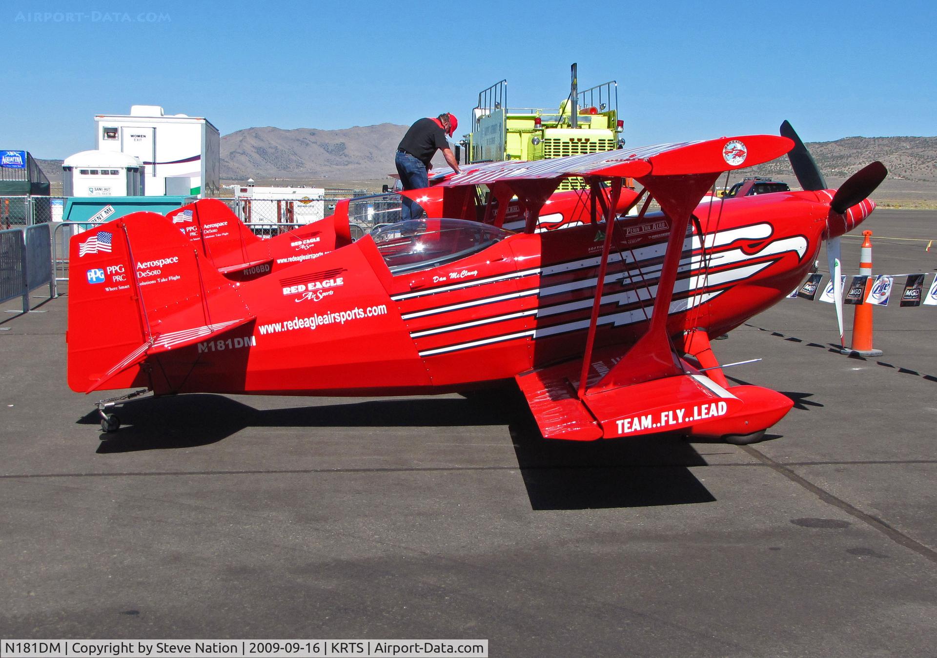 N181DM, 2001 Christen Eagle I C/N M002, Red Eagle Airshows 2001 Mcclung Daniel W CHRISTEN EAGLE I @ 2009 Reno Air Races