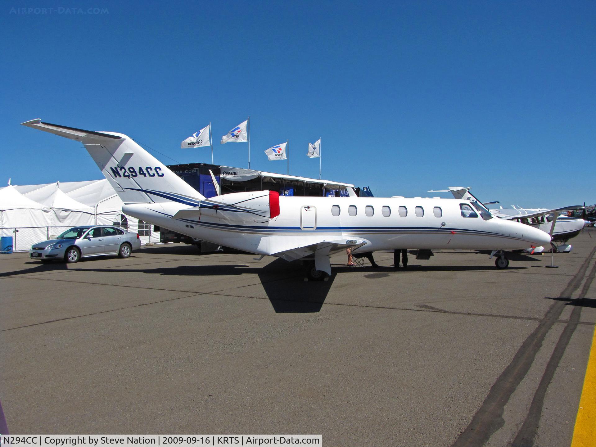 N294CC, 2008 Cessna 525B CitationJet CJ3 C/N 525B-0294, 2009 Cessna 525B demo on manufacturers ramp @ 2009 Reno Air Races