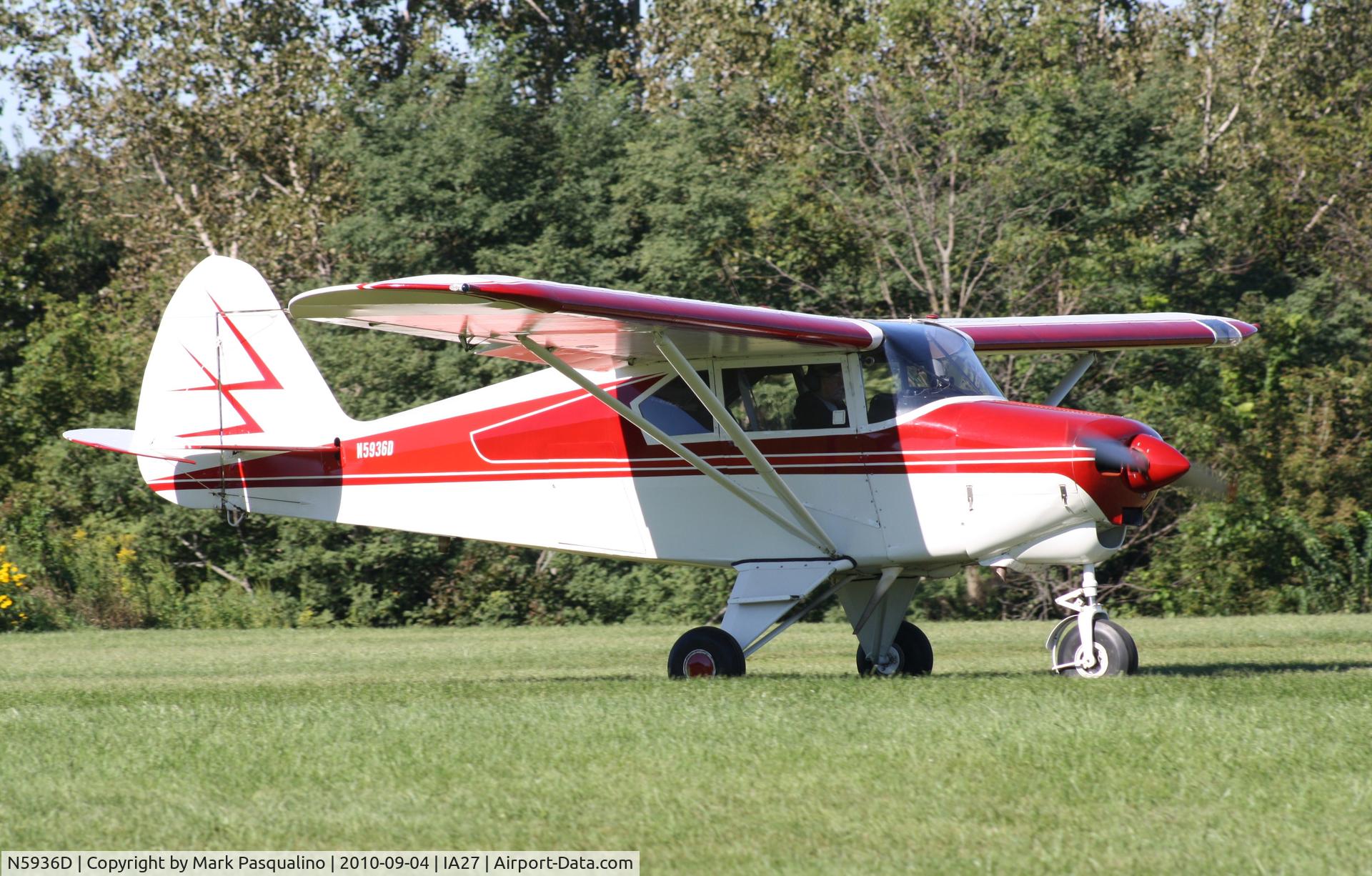 N5936D, 1956 Piper PA-22-150 Tri-Pacer C/N 22-4599, Piper PA-22-150