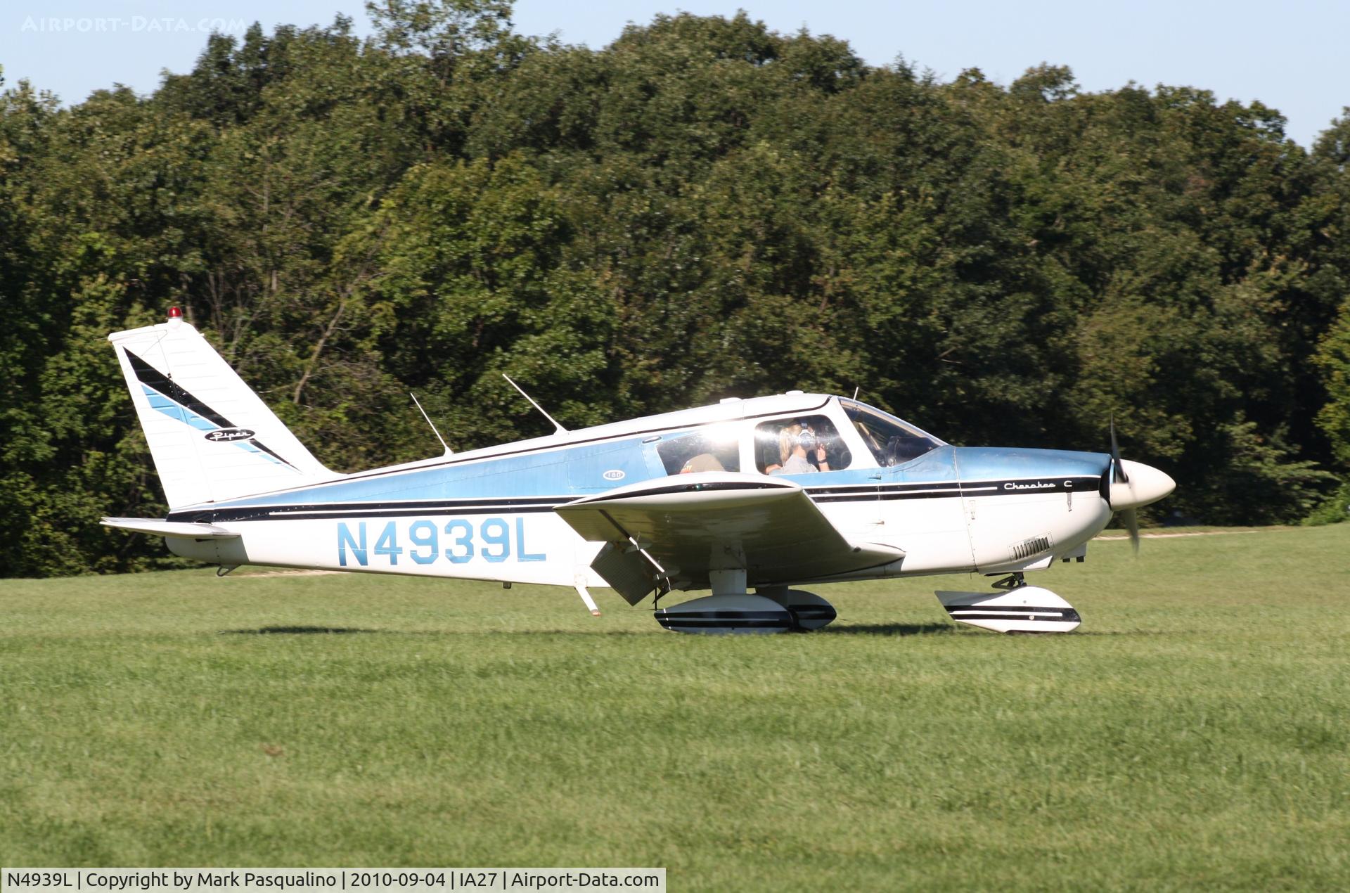 N4939L, 1967 Piper PA-28-180 Cherokee C/N 28-4309, Piper PA-28-180