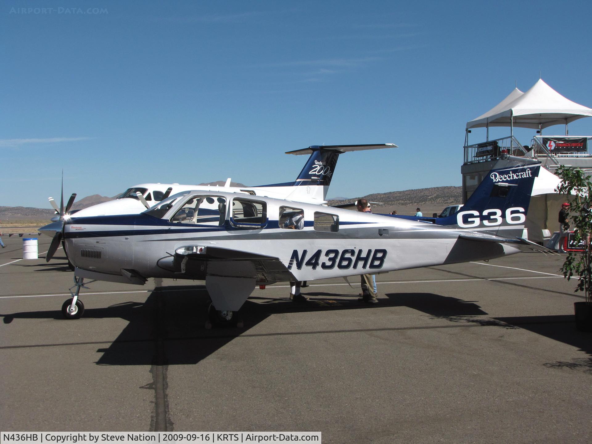 N436HB, Hawker Beechcraft Corp G36 Bonanza C/N E-3893, Company demo Hawker Beechcraft G36 @ 2009 Reno Air Races -